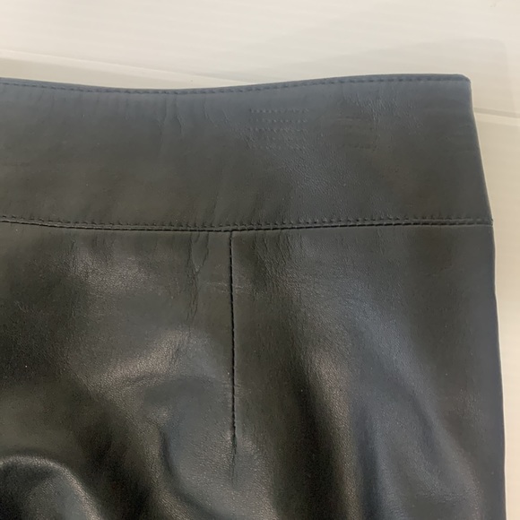 ARMANI COLLEZIONI Black Leather Pencil Skirt - Picture 10 of 12